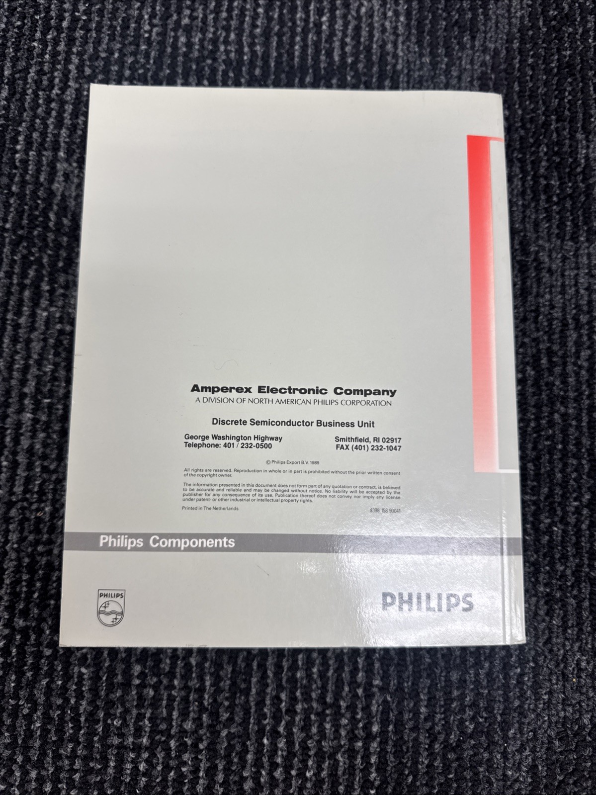 PHILIPS: HIGH-VOLTAGE & SWITCHING POWER TRANSISTORS 1989 SC06
