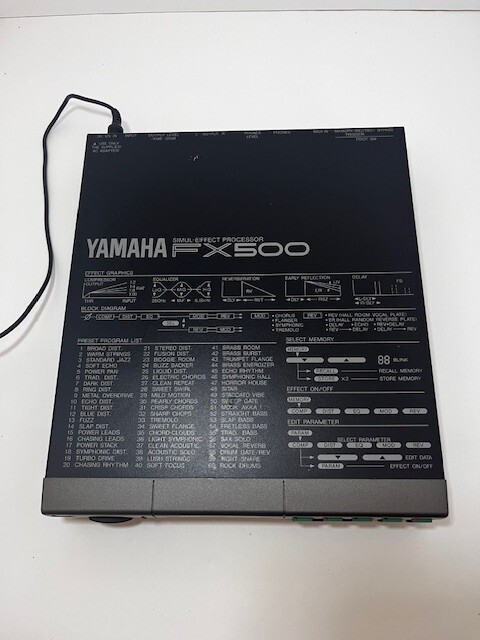 YAMAHA FX500 Simul Effect Processor Japan Effect Rack Unit w/power supply used