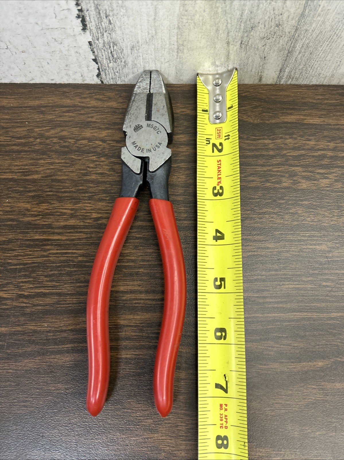 Mac Tools 7” Lineman’s Rounded Nose With Cutter Pliers M507C