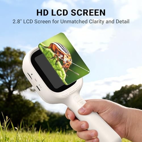 ScopeAround Digital Microscope Autofocus 2.8in Screen 32GB MicroSD Mac Windows