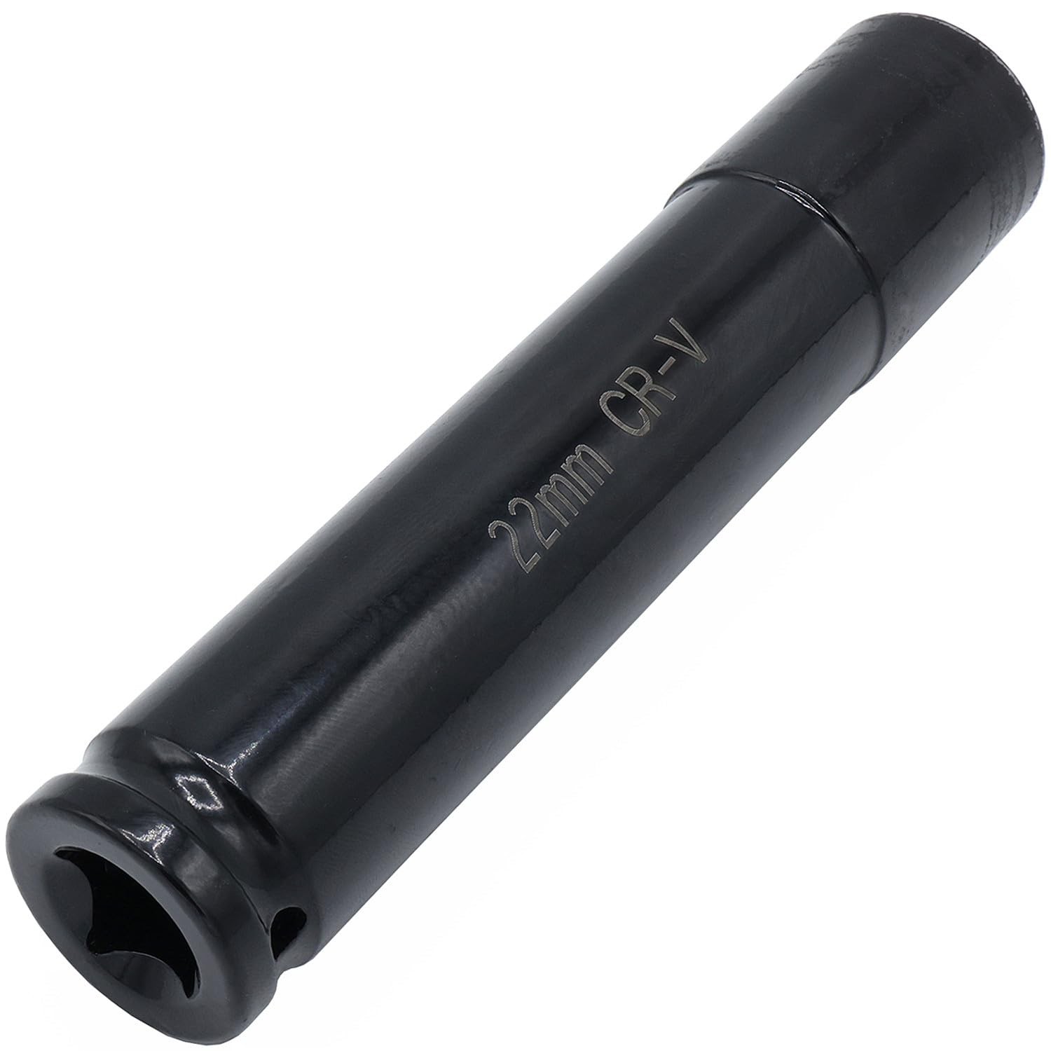 1/2" Drive by 22mm Deep Impact Socket, Heat-Treated CR-V Steel 6"