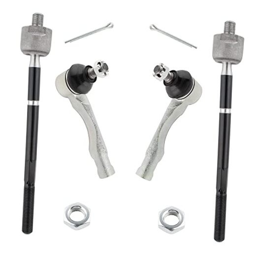 (Set of 4) Front Inner & Outer Tie Rods Fit for Lexus IS300 2001 2002 2003