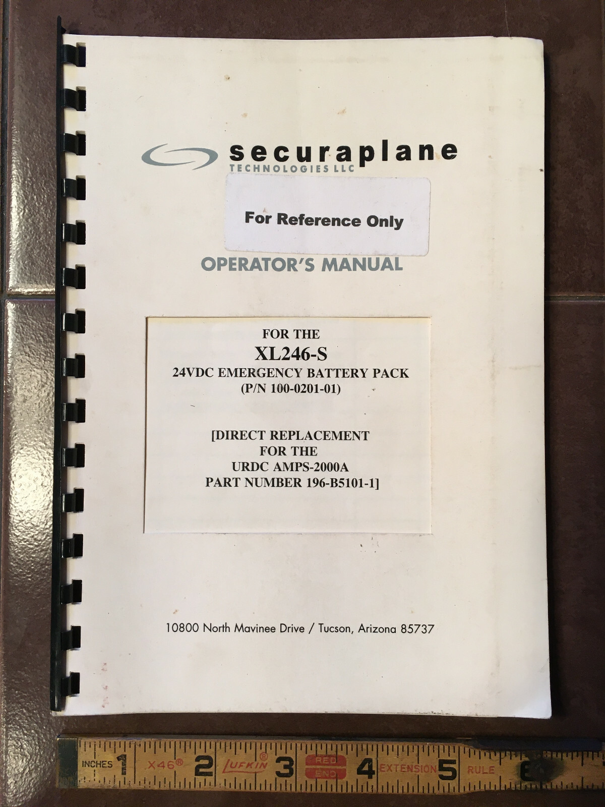 Securaplane Operator's Manual