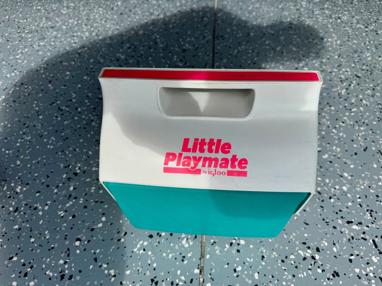 Vintage Igloo Little Playmate Lunch Cooler 1992 Hot Pink Turquoise Teal