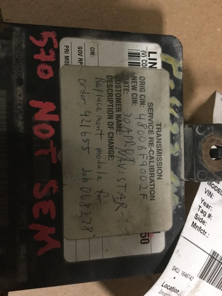 Replaces 2009 ALLISON 3000RDSP TRANSMISSION CONTROL MODULE (TCM) ,  IL