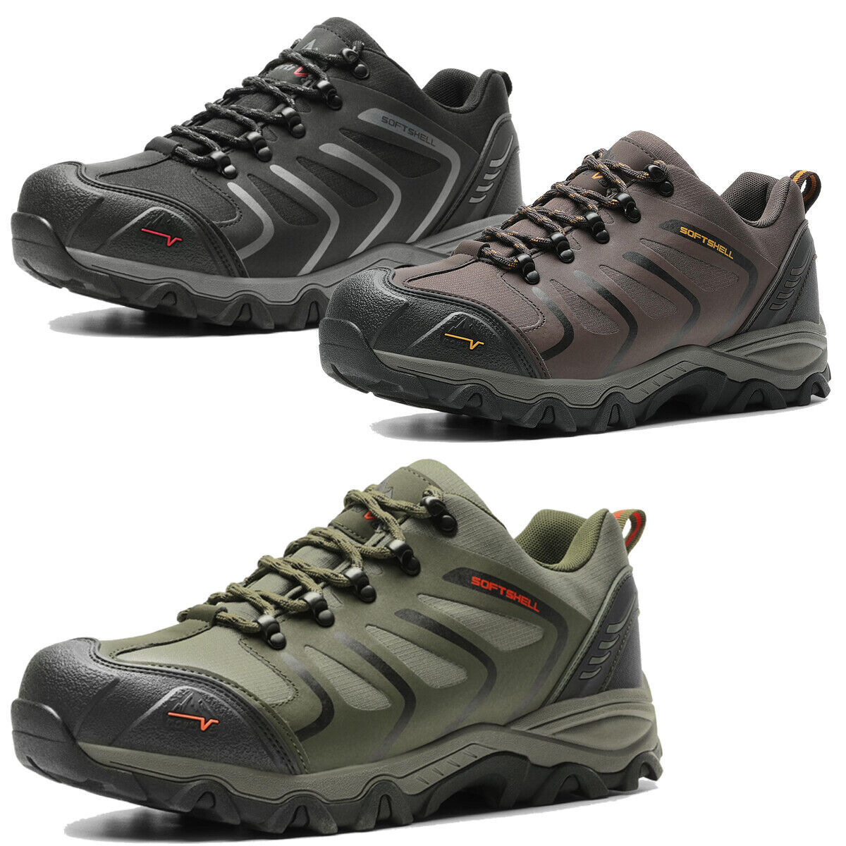 Mens Hiking Shoes Low Top Waterproof Trekking Trails Work Shoes Climbing Shoes