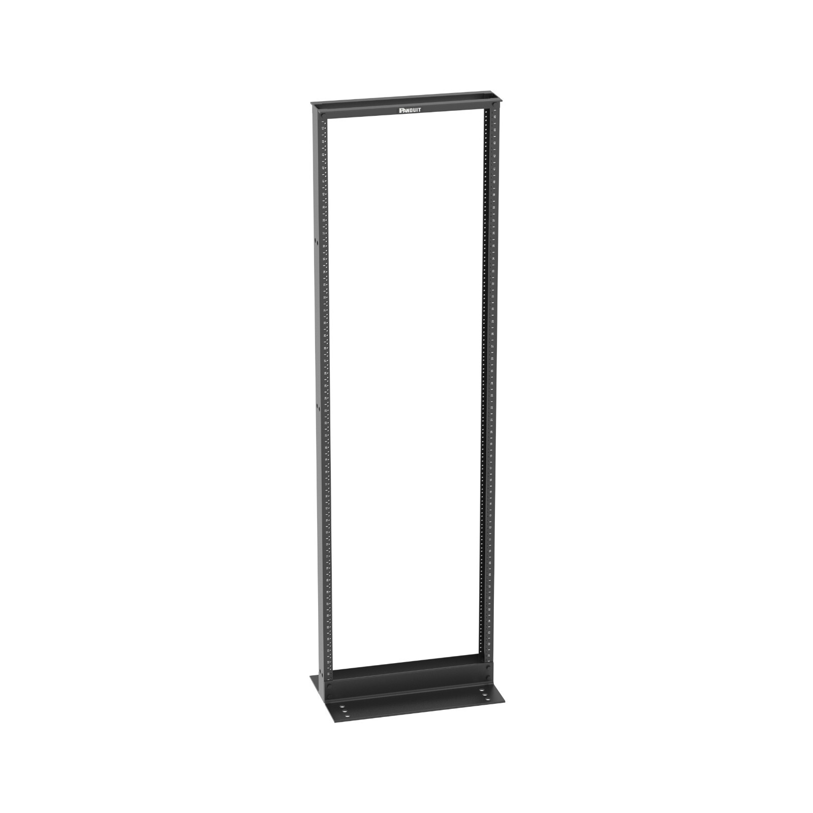 Panduit R2P79 Aluminum 2-Post Standard Equipment Rack 42RU Black