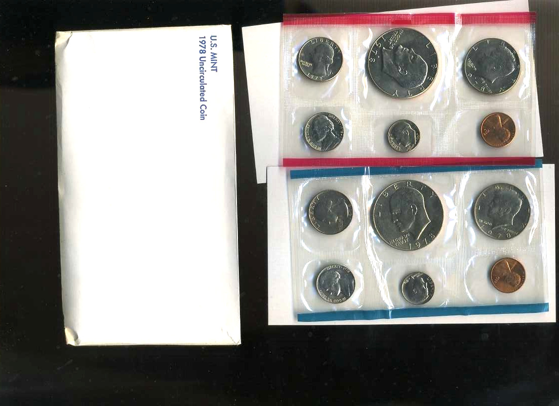1978 P D MINT SET U.S PHILIDELPIA+DENVER Government Packaging OGP COIN PD#8691