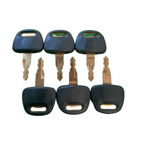 6 pcs H800  KEYS FITS John Deere JD Hitachi Case New Holland NH ,FIAT Equipment