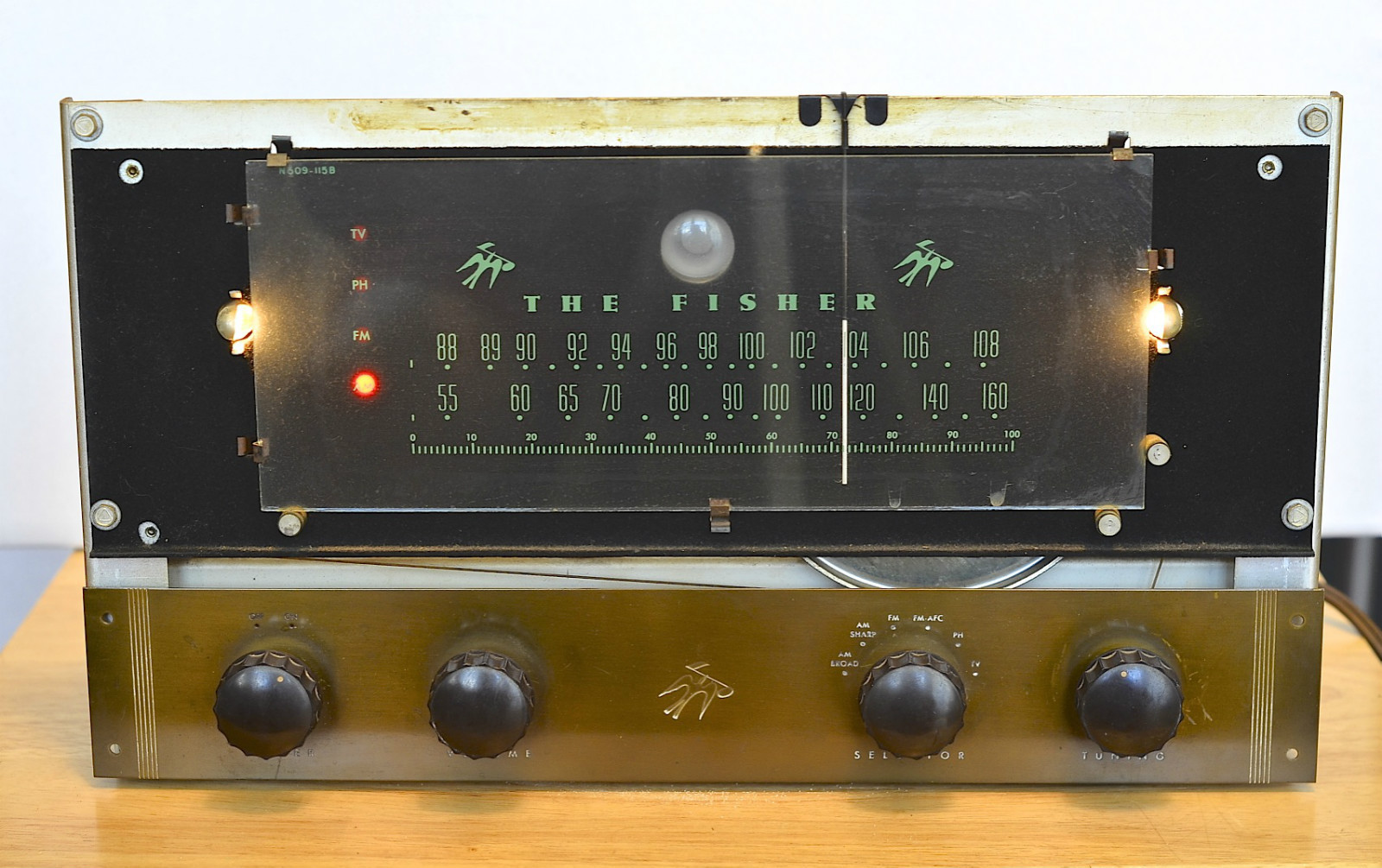 RARE THE FISHER FM TUBE TUNER RECEIVER mod. 50-R