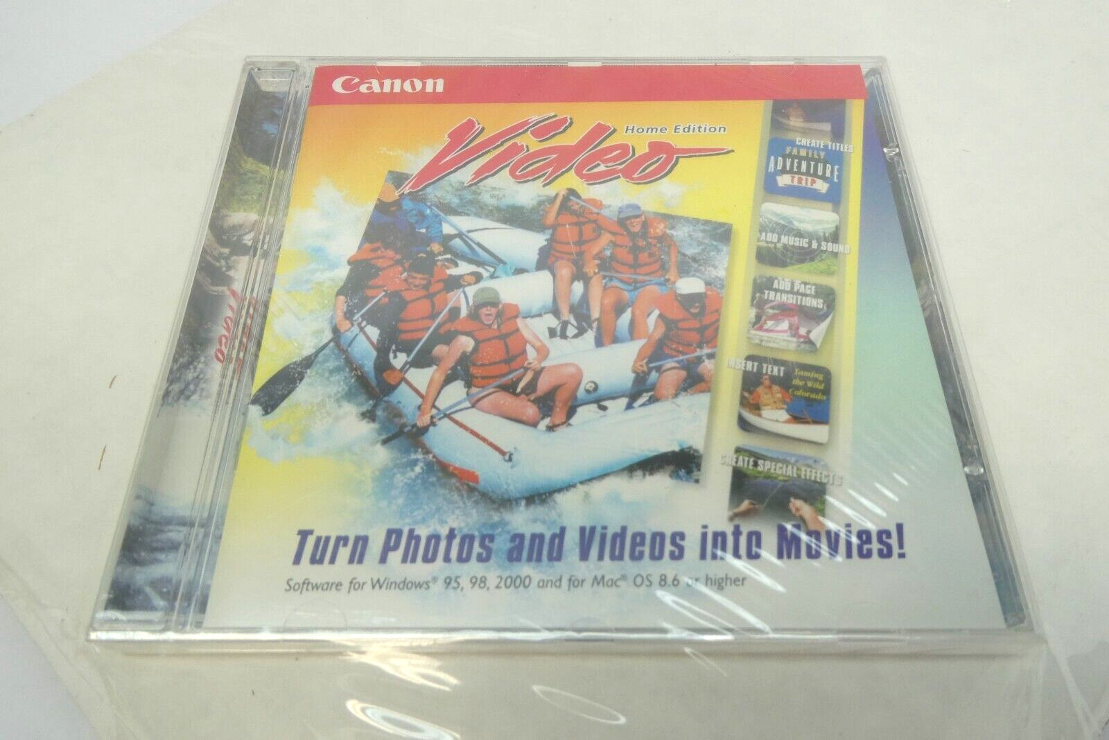 New Sealed Canon Video Turns Photos and Videos in Movies Software CD Home Editio