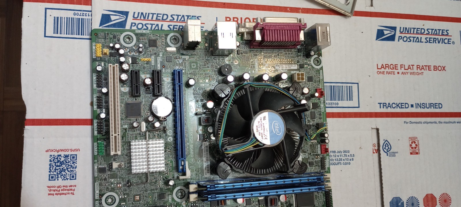 Intel DH61CR Motherboard and Intel Core I5 2500 CPU 4Gb DDR3 Memory