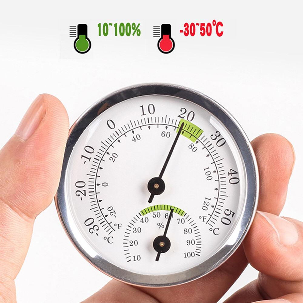 Analog Thermometer Hygrometer Mini Humidity Meter Gauge Temperature Room Indoor