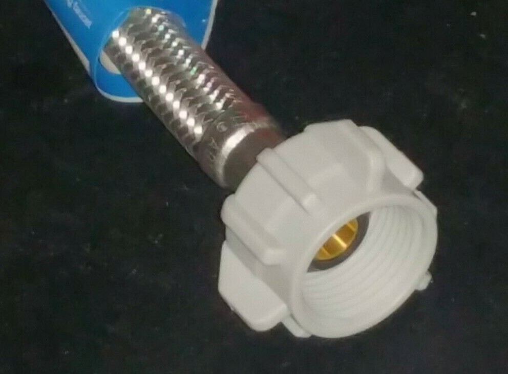 10 PACK Stainless Braided Toilet Supply Line 3/8" Comp X 7/8" Ballcock X 16"