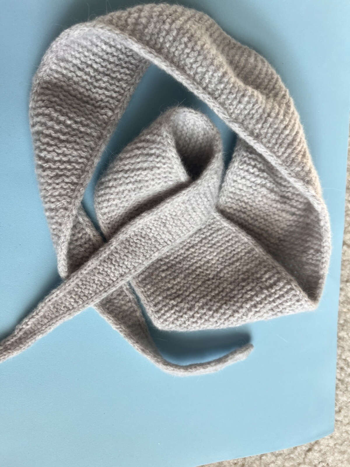 Handmade Beige Infinity Scarf