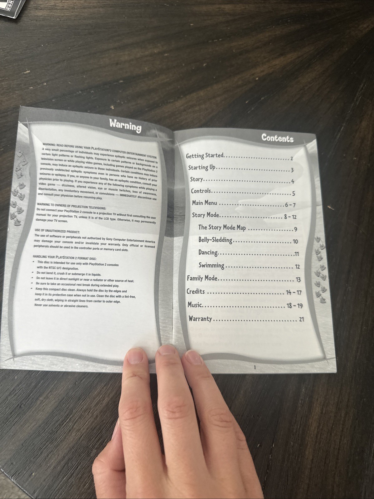 PlayStation 2 PS2 Manual Only Happy Feet