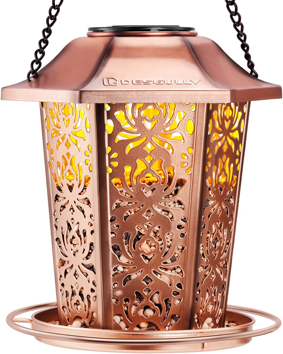 Solar Bird Feeders for 7 inches (L) x 7 (W) x 7.8 (H), New