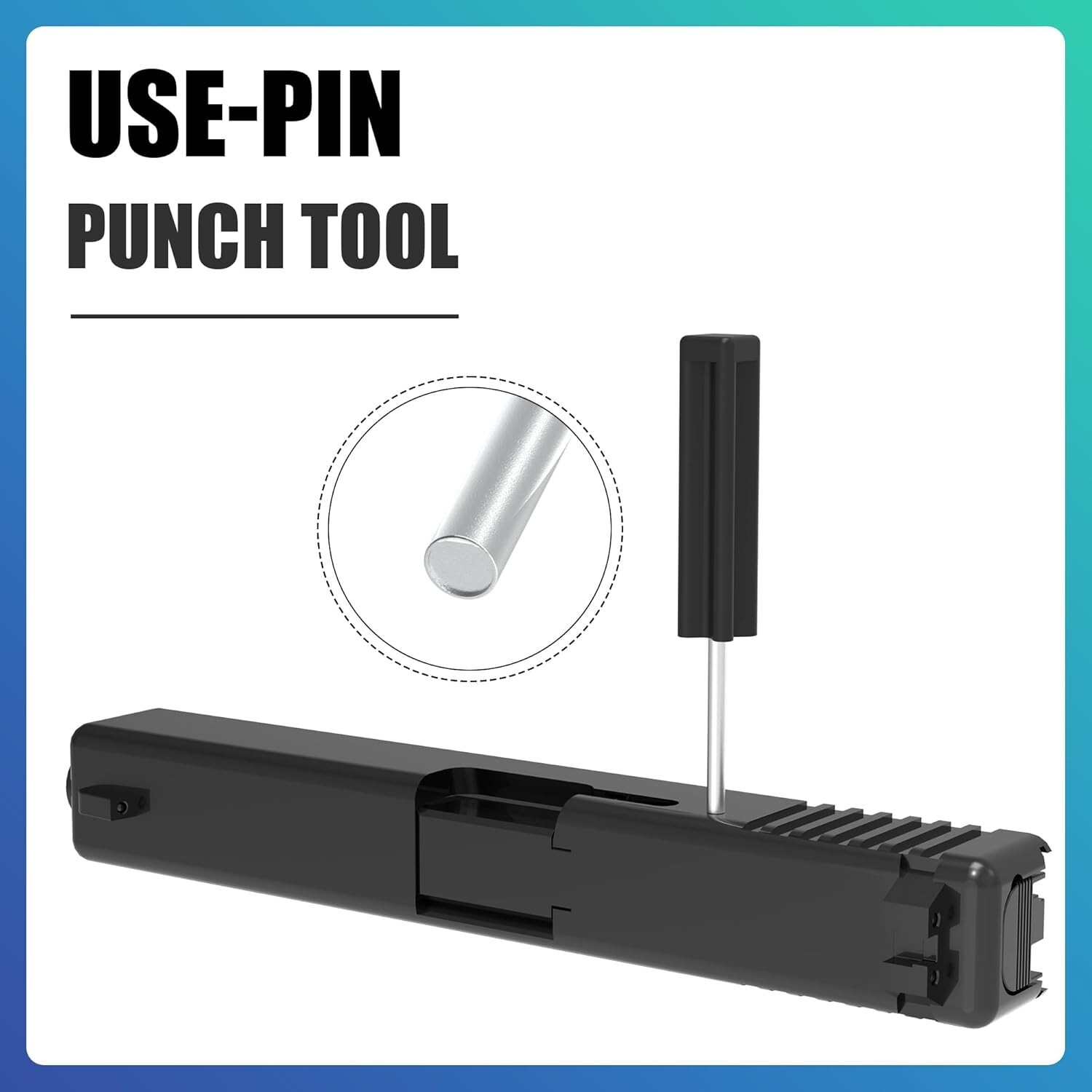 Sight Pusher Tool with Tool Kit for Handguns Front Rear Sight Removal Adjustment
