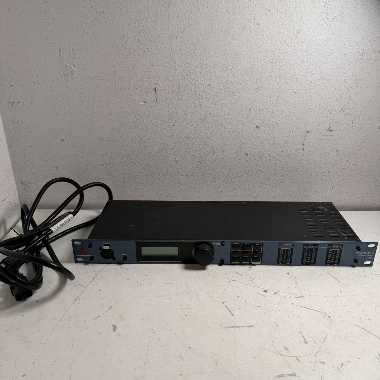 DBX DriveRack PX DBXPXV Blue Digital Bluetooth Stereo 28-Band Speaker Optimizer