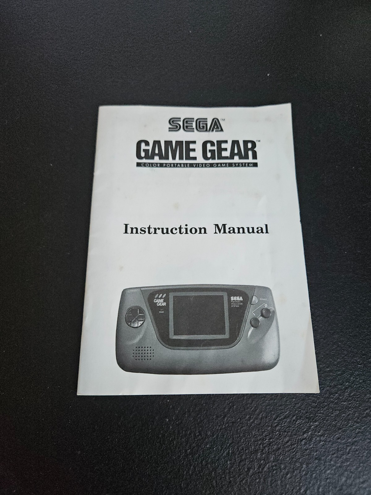 SEGA, GAME GEAR. INSTRUCTION MANUAL. 1991 SEGA AMERICA. BOOKLET