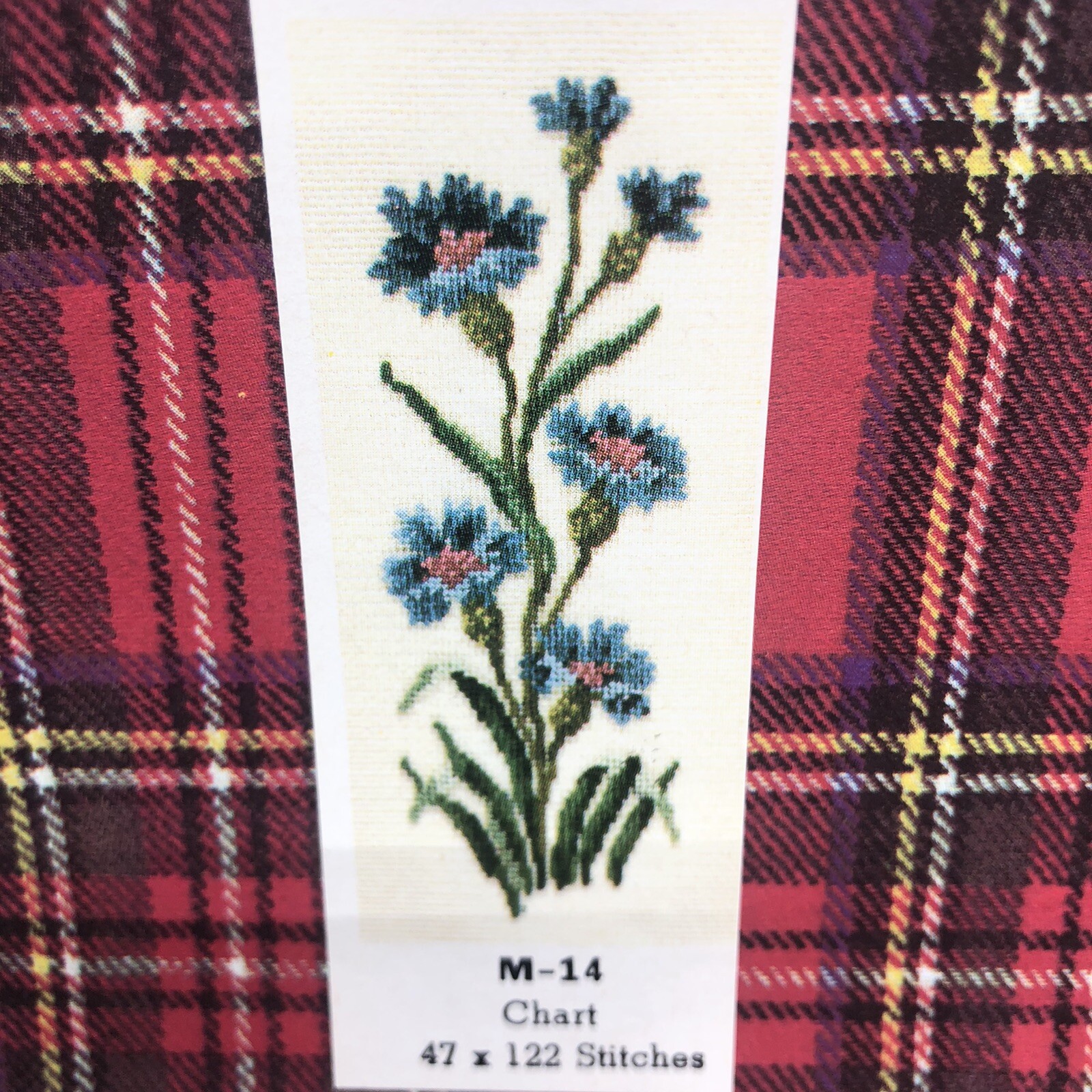 Jean McIntosh Cornflower Petit Point Needlework Chart M-14 1959