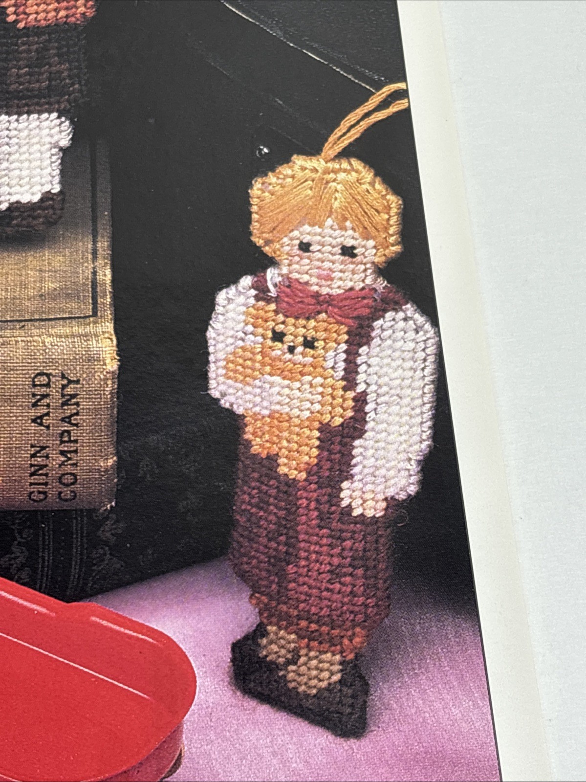 Victorian Boy Ornaments Annie's Attic Plastic Canvas Pattern Page