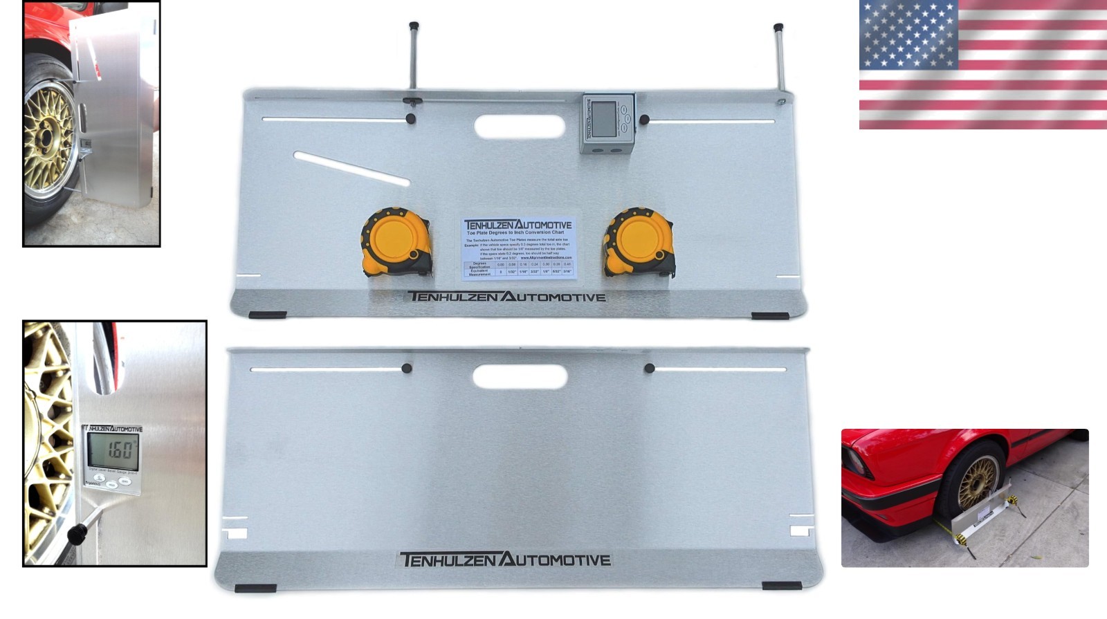 Professional 2 Wheel Alignment Tool - Accurately Measures Camber & Caster