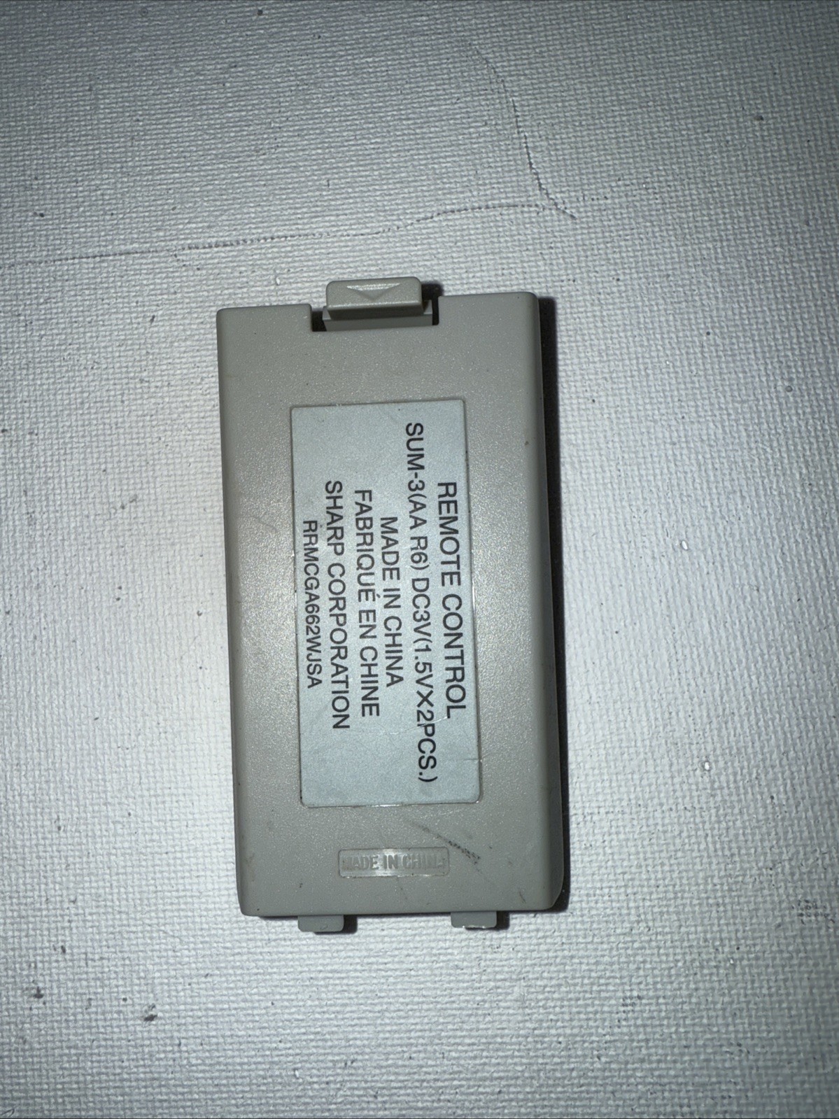Sharp Remote Control RRMCGA662WJSA