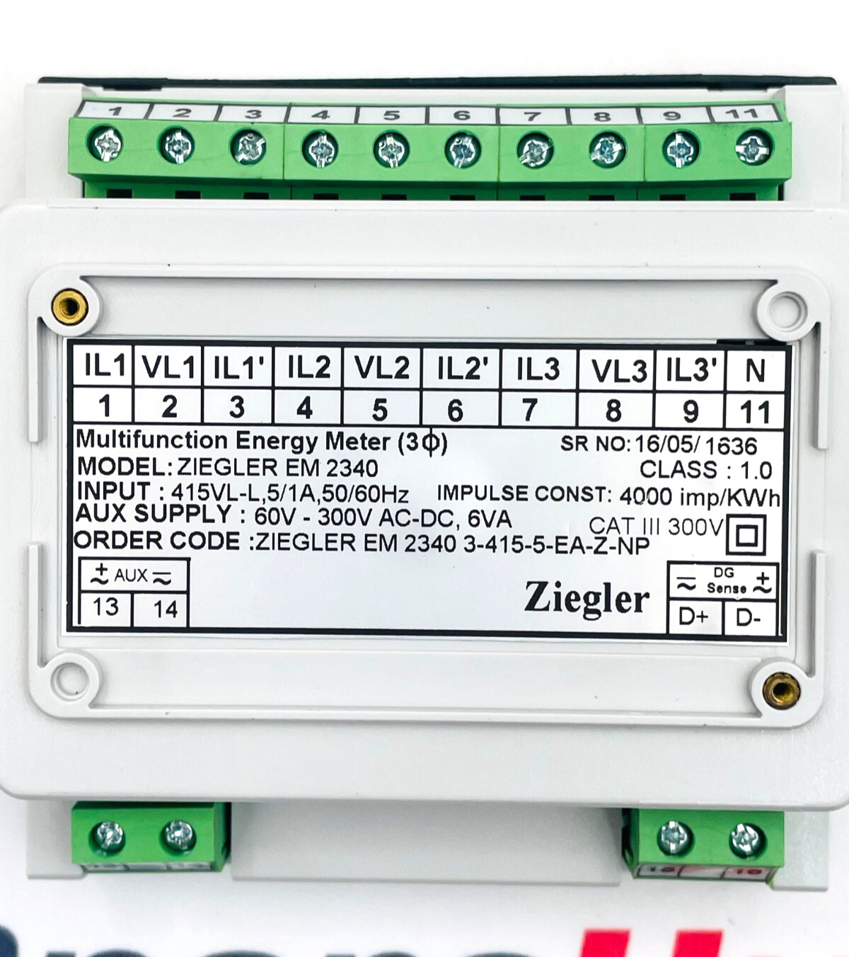 ZIEGLER EM2340 Multifunction Energy Meter
