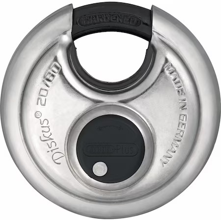Abus 20826 Padlock, 3 3/16" H, 3 3/16" W, Silver