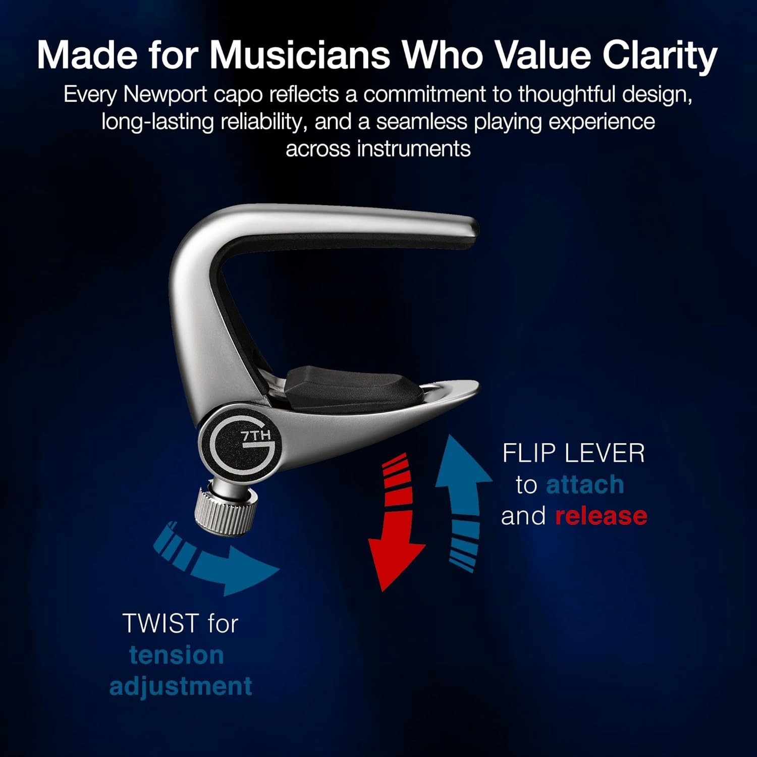 Precision Banjo Capo for Optimal Tuning Stability