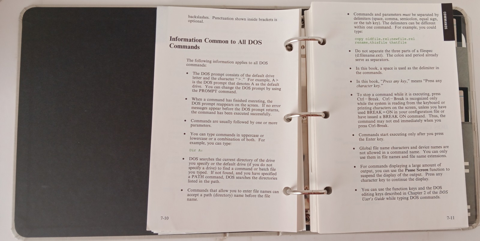 IBM DOS 3.3 Technical Reference Manual w/ 5.25" Floppys 6280060 Version 3.30