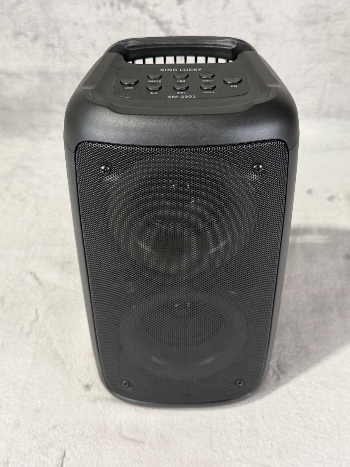 King Lucky AM 2301 Audio Wireless Karaoke Bluetooth Fun Speaker ONLY ~ Tested