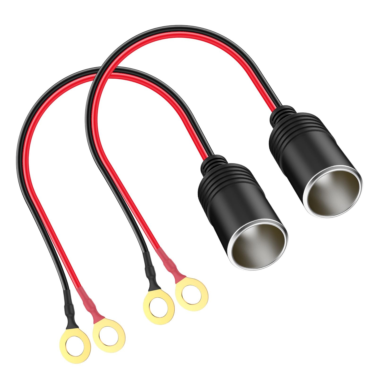 Range Tour Cigarette Lighter Socket, 2 Female Socket with Eyelet Terminals