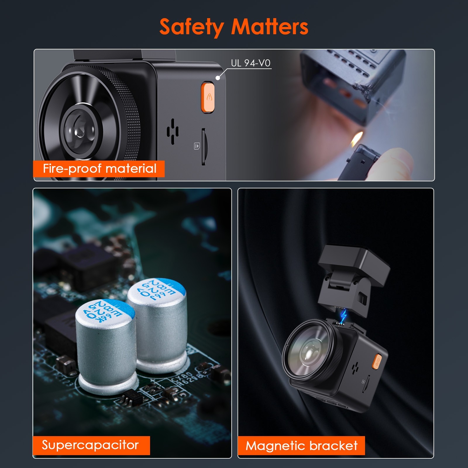 Vantrue E1 Lite Mini Dash Cam WiFi GPS Night Vision With Parking Mode For Car