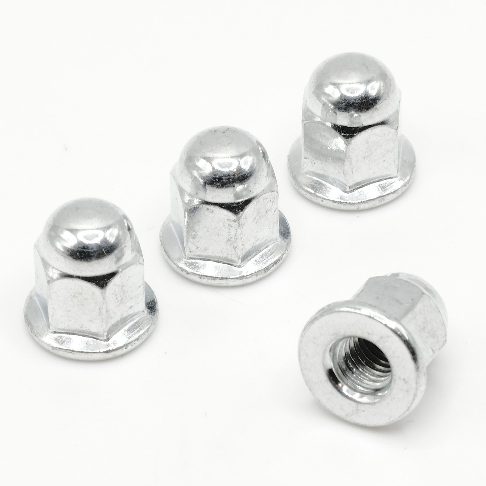 Retainer Nuts/Screws for Volvo 968458 License Plates (Set of 4, Silver, Rear)