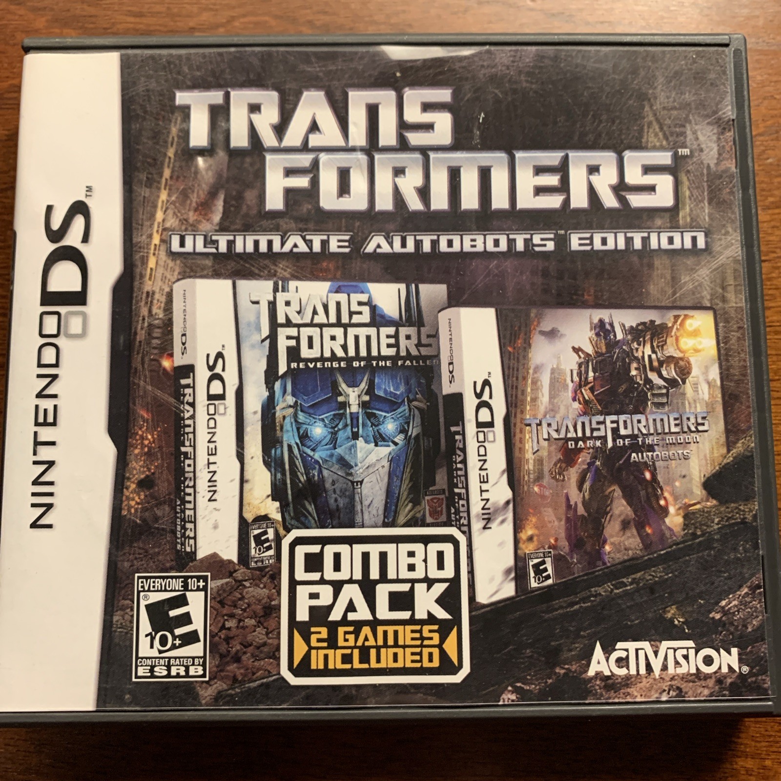 Transformers Ultimate Combo Nintendo DS - Authentic USA **CASE ONLY**NO GAME**
