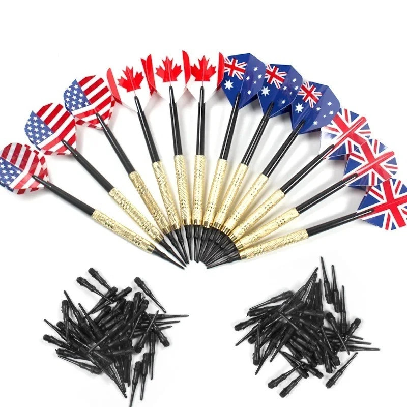 12PCS Professional Soft Tip Darts Set with 36/100 Extra Tips for Electronic Boar