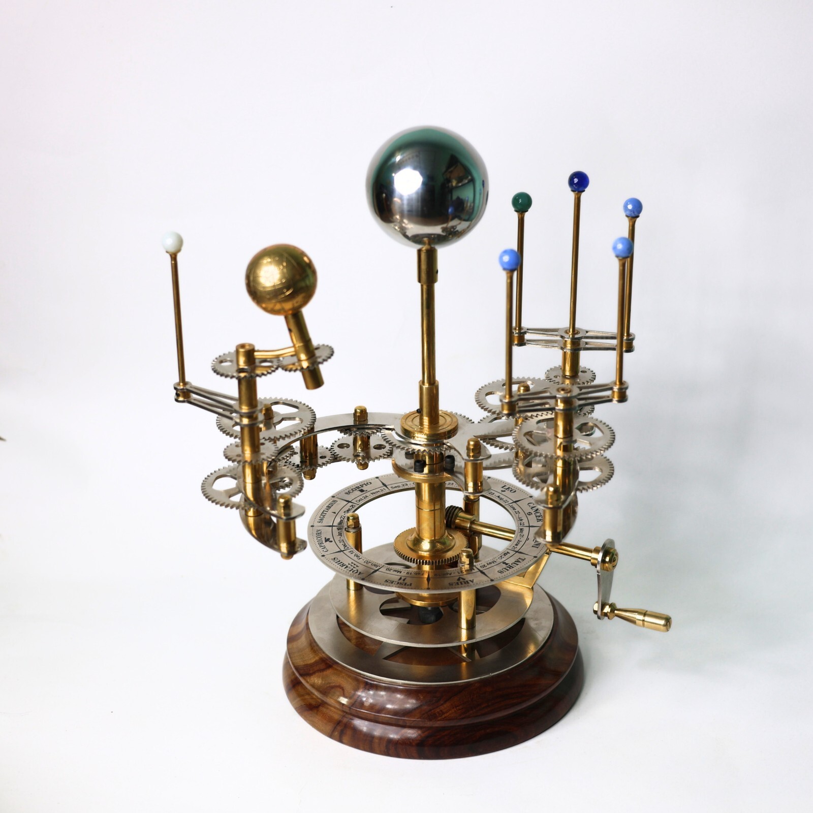 French Decor Orrery, Functional Model of Solar System, Earth and Moon