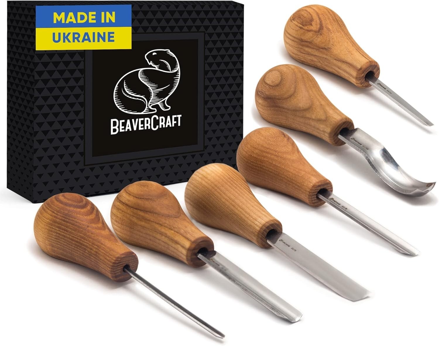 Complete Wood Carving Kit: Palm Gouges, Chisels & V-tools for Masterpieces-