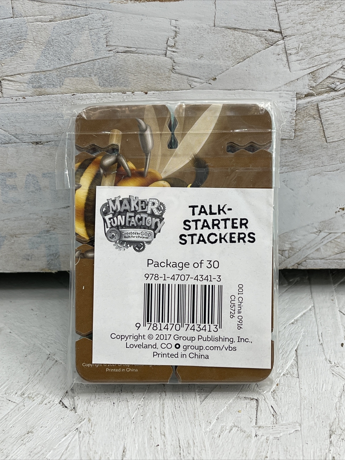 New Sealed Maker Fun Factory VBS: Talk-Starter Stackers Cards 2017 30 Per pkg