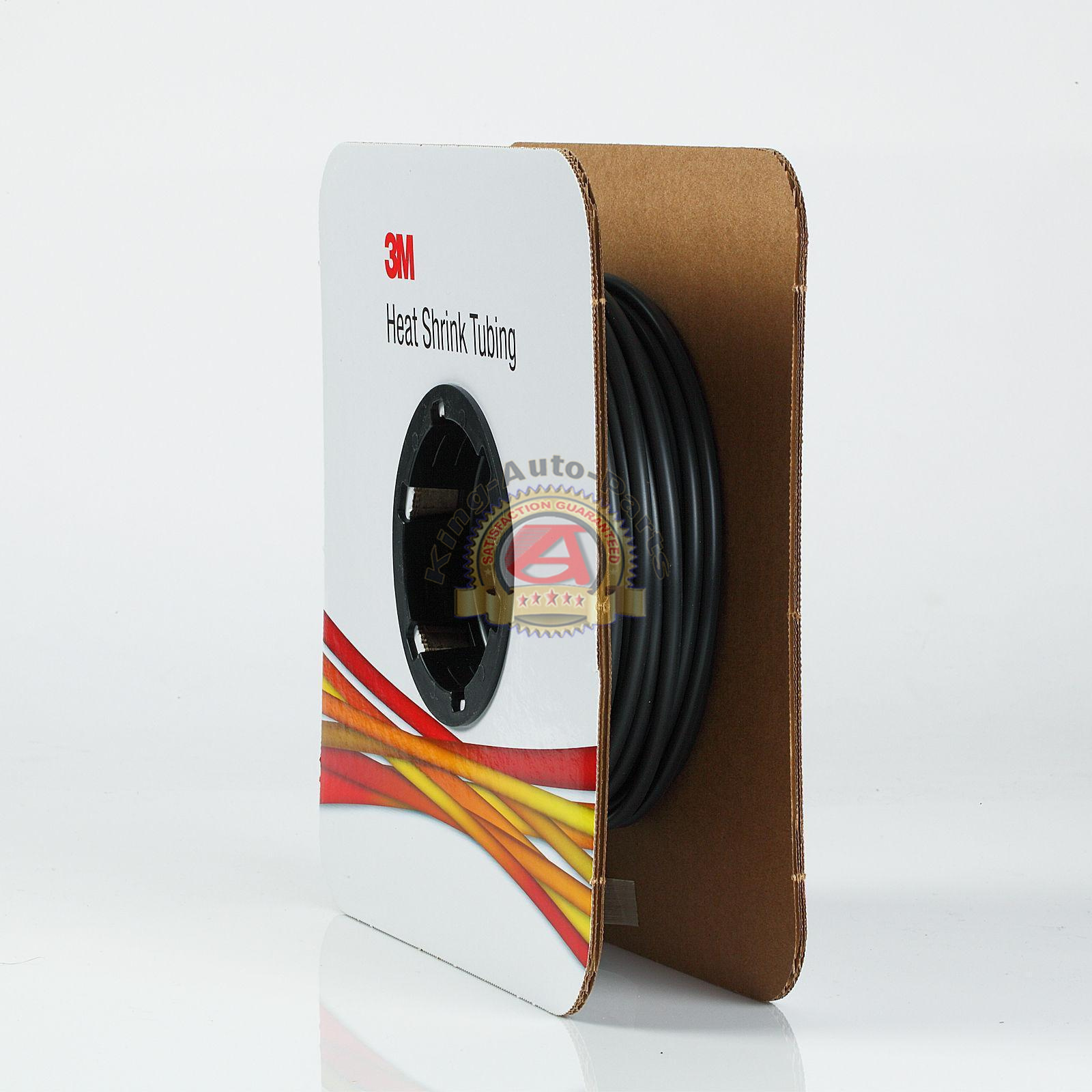 3M(TM) FP30118 1/8x100' Heat Shrink Thin-Wall Tubing Black