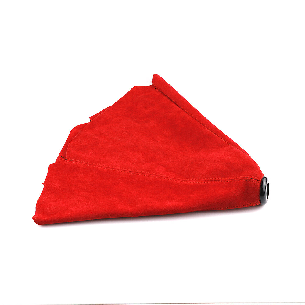 Red Racing Universal Suede leather Gear Gaiter Shifter Boot Shift Knob Cover