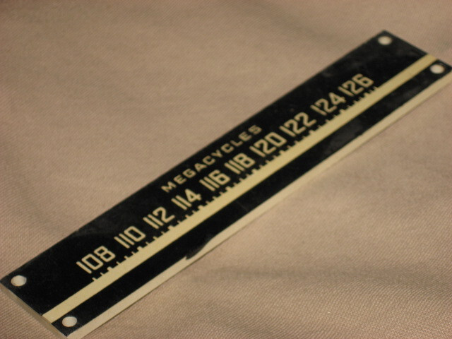 Vintage Aircraft Radio Indicator, 108 to 126 mc