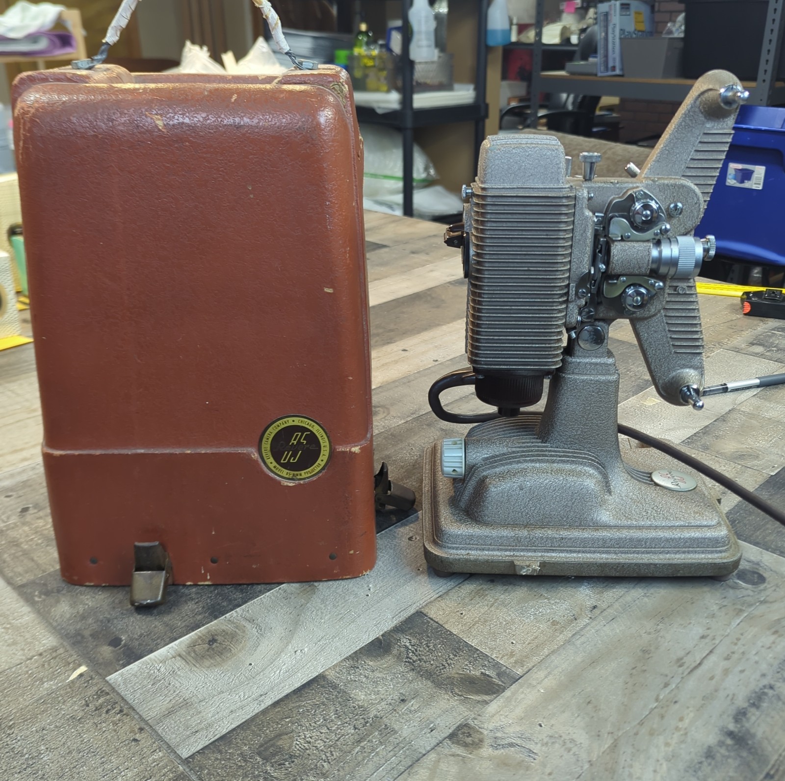 Vintage Revere 8mm Movie Projector Model 85 Working With Original Case USA