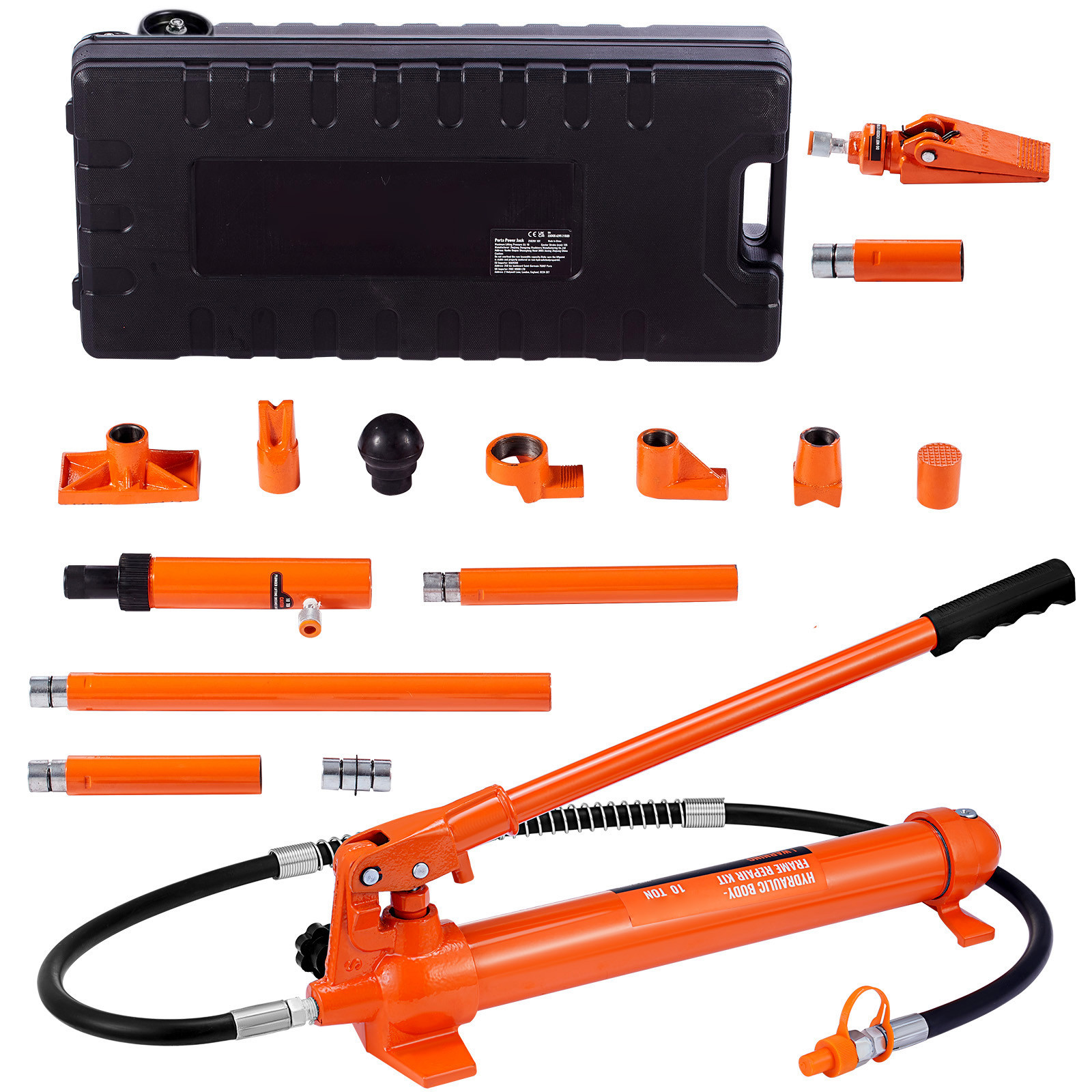10 Ton Hydraulic Porta Power Jack Air Pump Lift Ram Body Frame Repair Kits