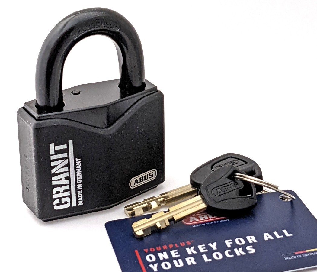 ABUS 37/55 Granit Padlock 1" Shackle Hardened Steel Plus Keys  - Made in Germany