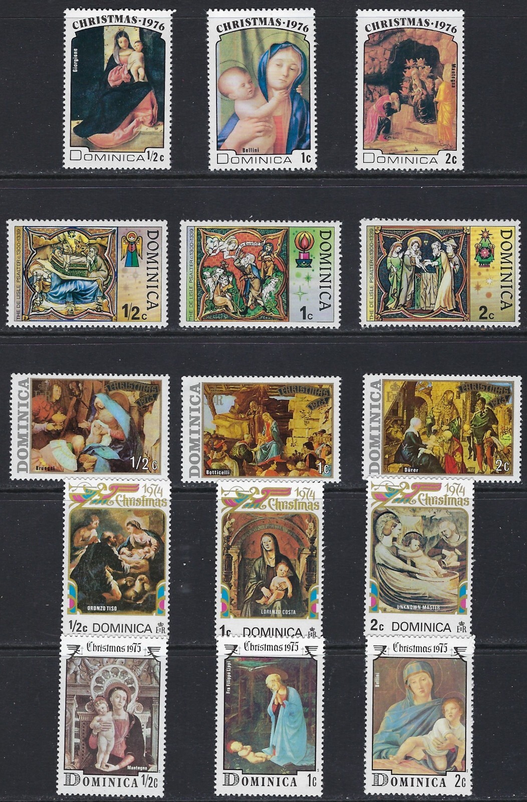MNH Stamps from Dominica with Religious Theme.........51P...........L-211
