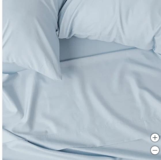 Molecule Bed Sheets Blue Fitted Flat Pillowcase Performance 300 Thread Count