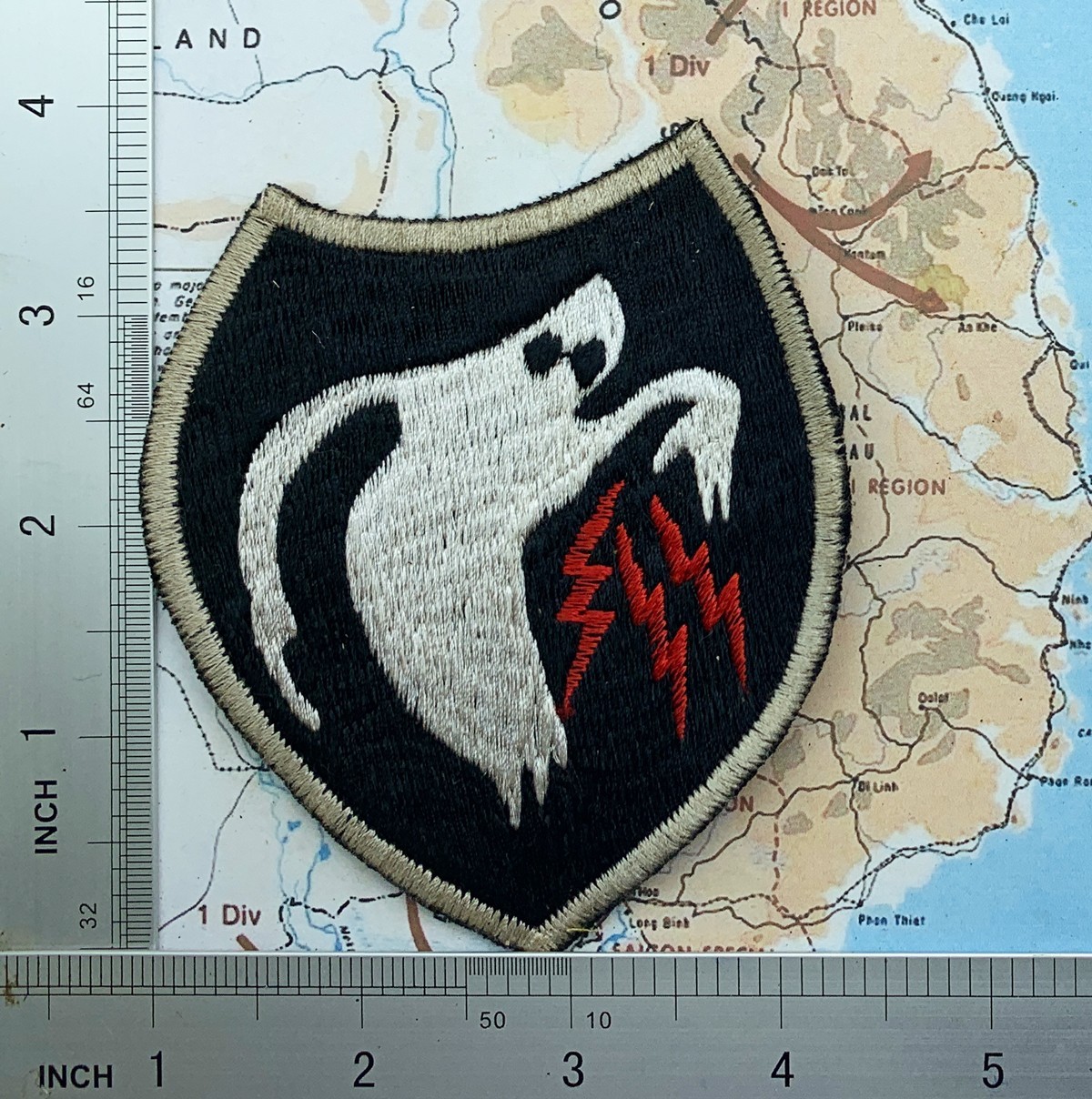1 patch , ghost patch , 23rd special troop patch , 23rd ghost patch , t12-631